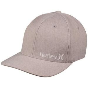 Hurley Corp Textures FlexFit Men's Hat Cool Grey Small/Medium